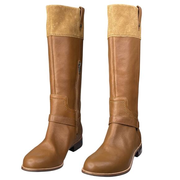 NWOT UGG Women’s Olinda Brown Leather Riding Boot Size US 7 - Picture 6 of 12